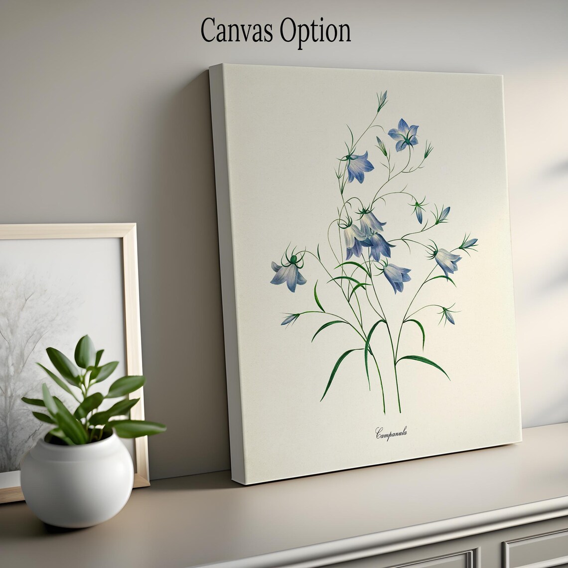 Bellflowers Botanical Art Print, Redoute Inspired - Image 2