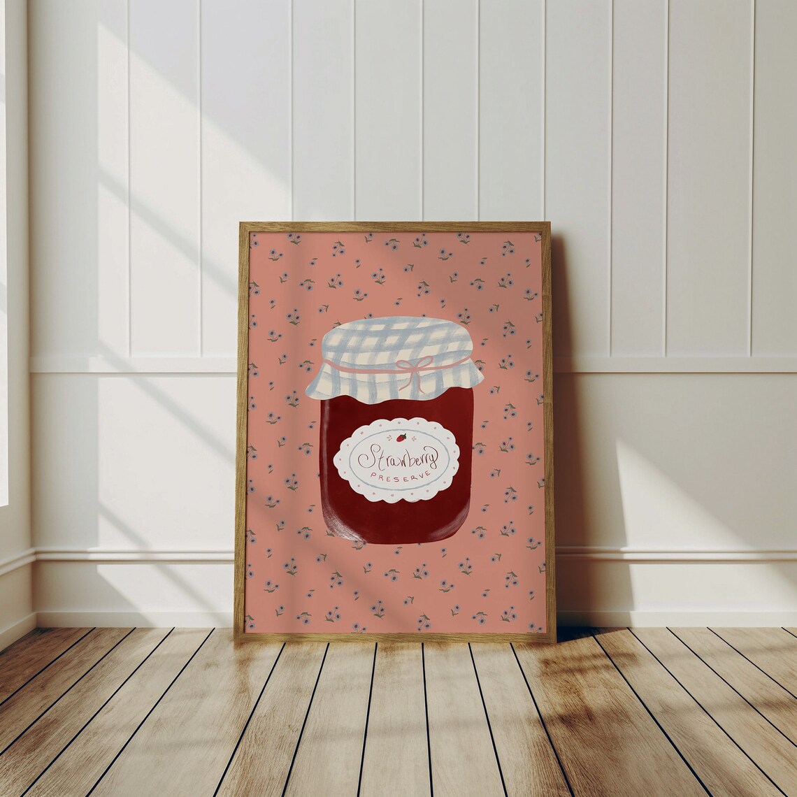 Strawberry Jam Aesthetic Kitchen Decor Art Print - Image 2