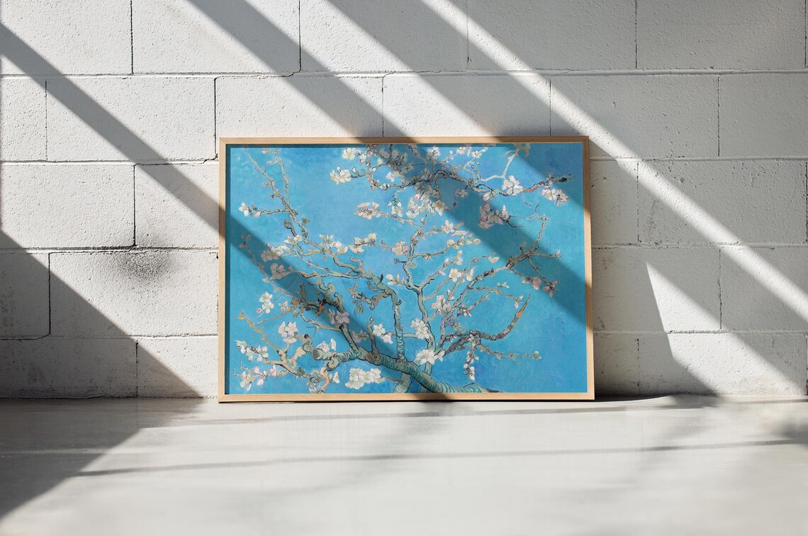 Wall Art Van Gogh Print Almond Blossoms Spring Art Floral Decor Pt32 - Image 2