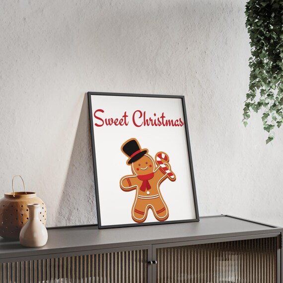 Sweet Christmas Wall Art Christmas Cookie Print Festive Holiday Decor Christmas Kitchen Cute Christmas Quote Xmas Gift