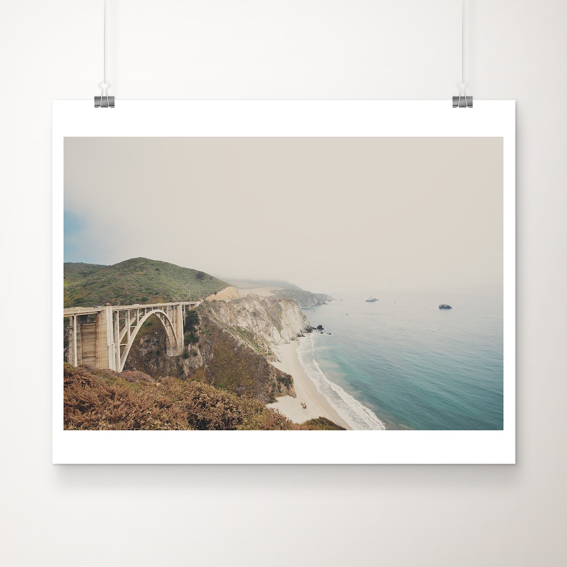 Bixby Creek Bridge Big Sur California Coast Highway Photo Poster