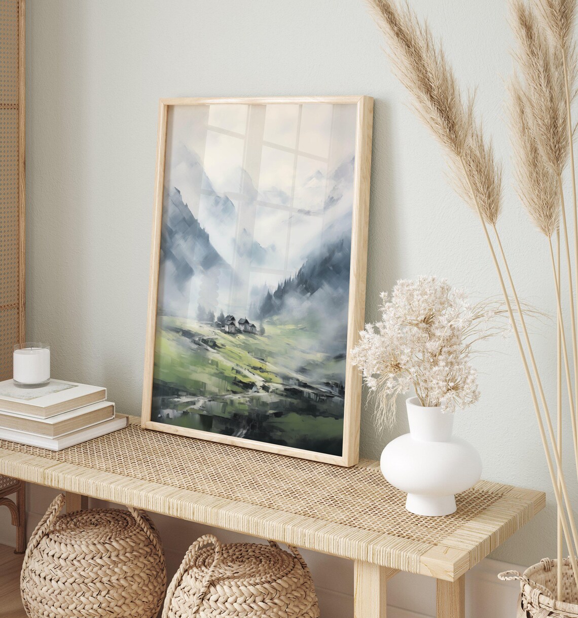 Misty Morning Farmhouse Vintage French Countryside - Image 2
