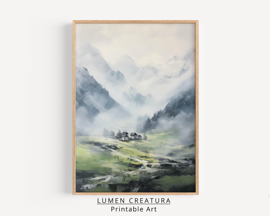 Misty Morning Farmhouse Vintage French Countryside - Image 4
