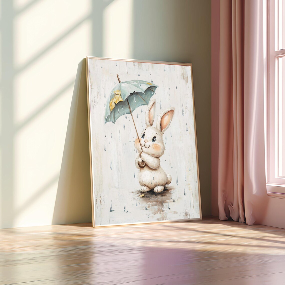 Easter Bunny Art Print, Cute Spring Farmhouse - Image 4