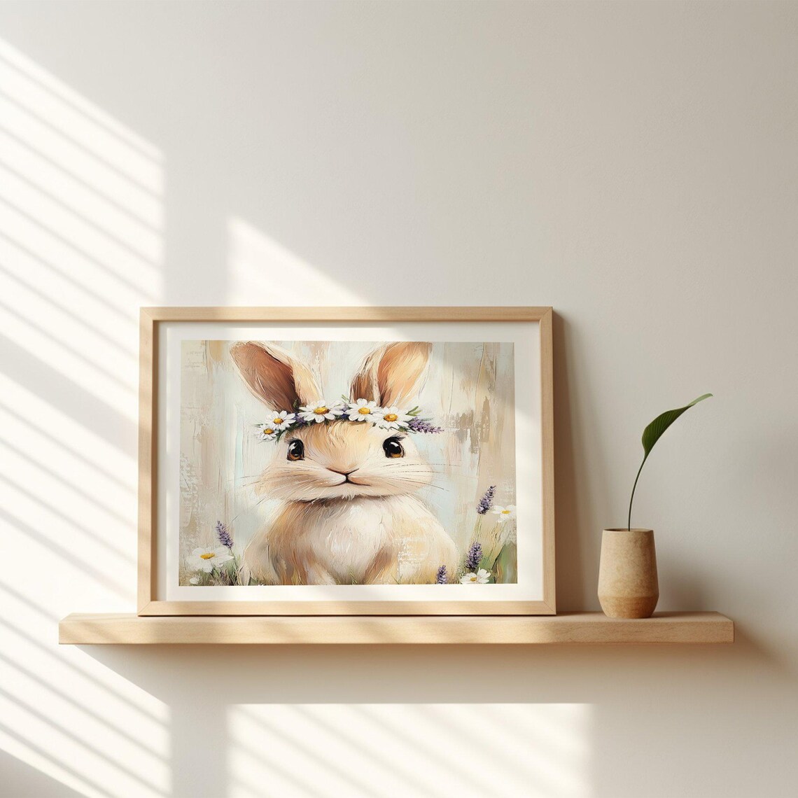 Easter Bunny Art Print, Cute Spring Farmhouse - Image 2