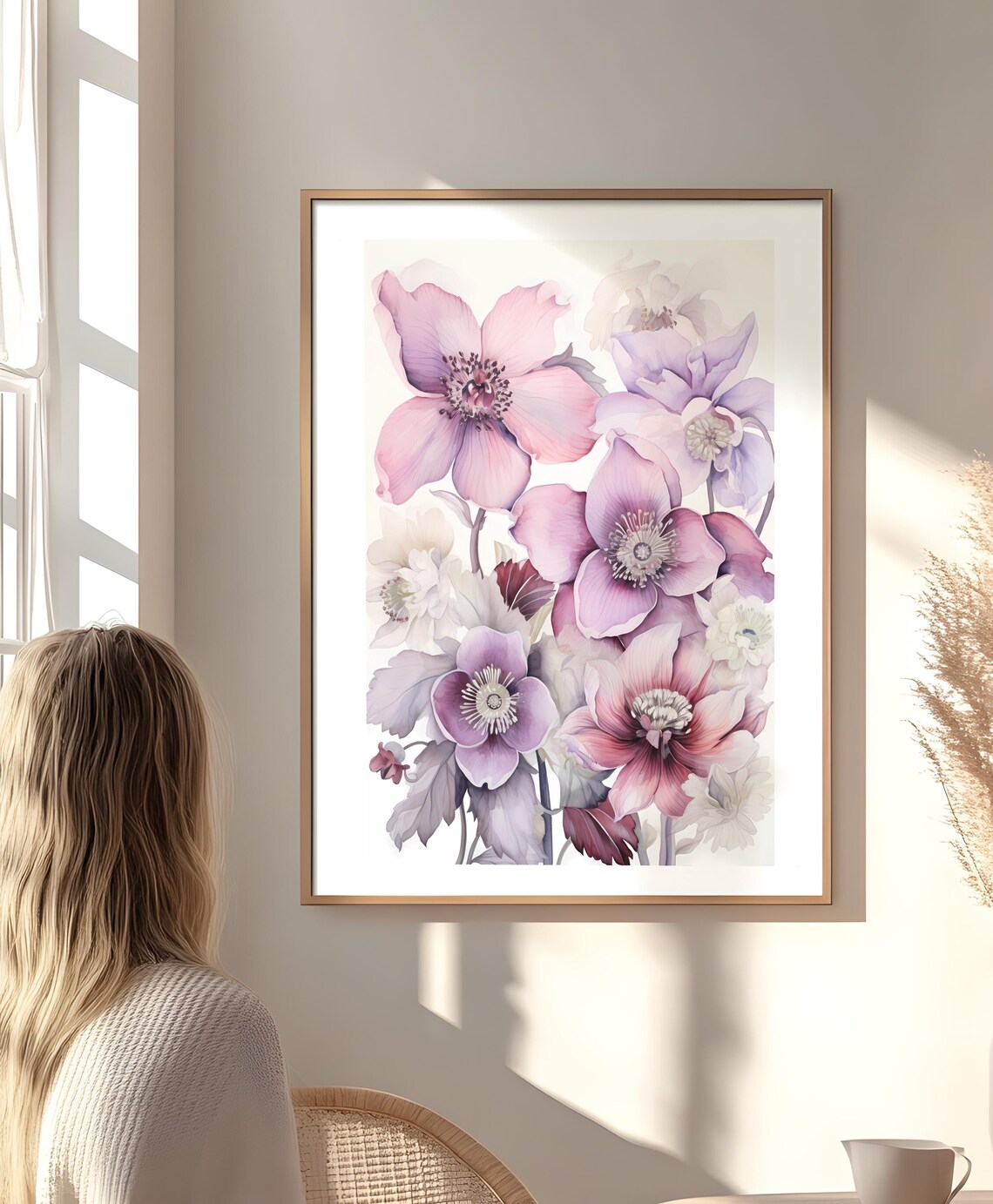Floral Prints Vintage Botanical Pattern Art Print - Image 4
