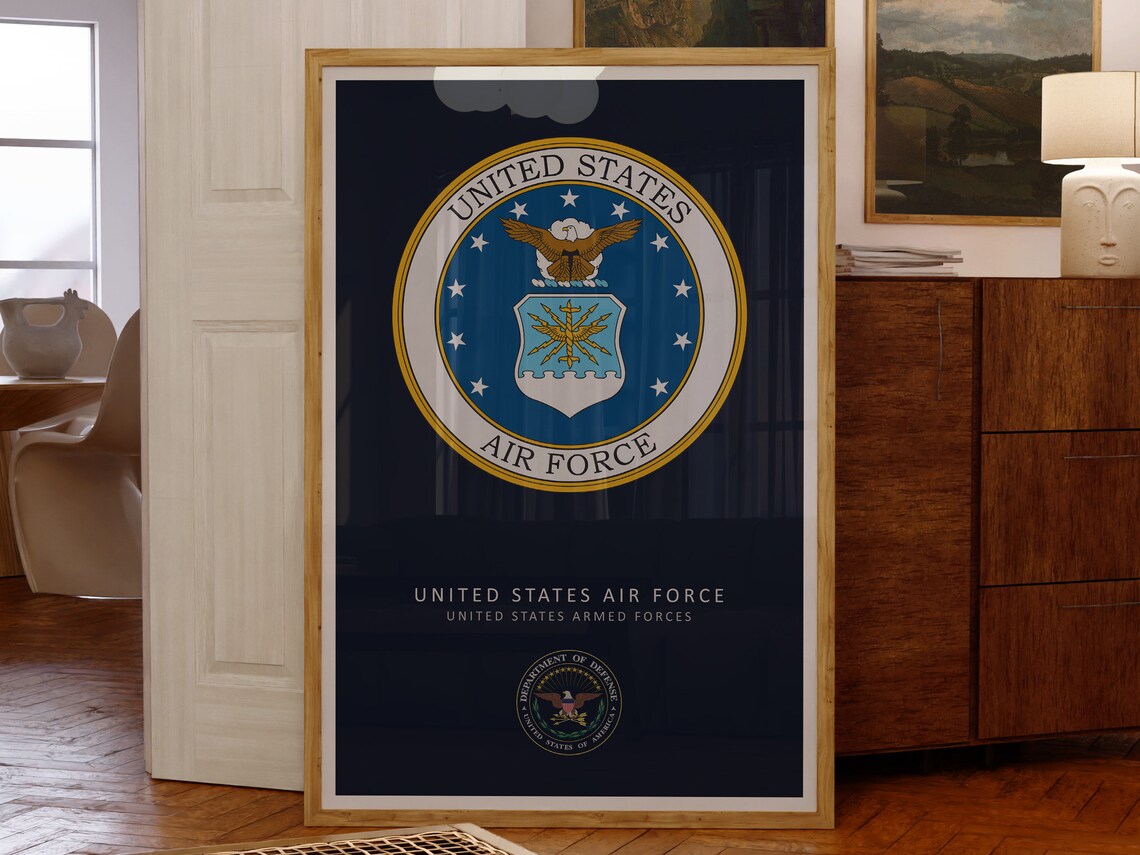 United States Air Force Minimalist Art Print