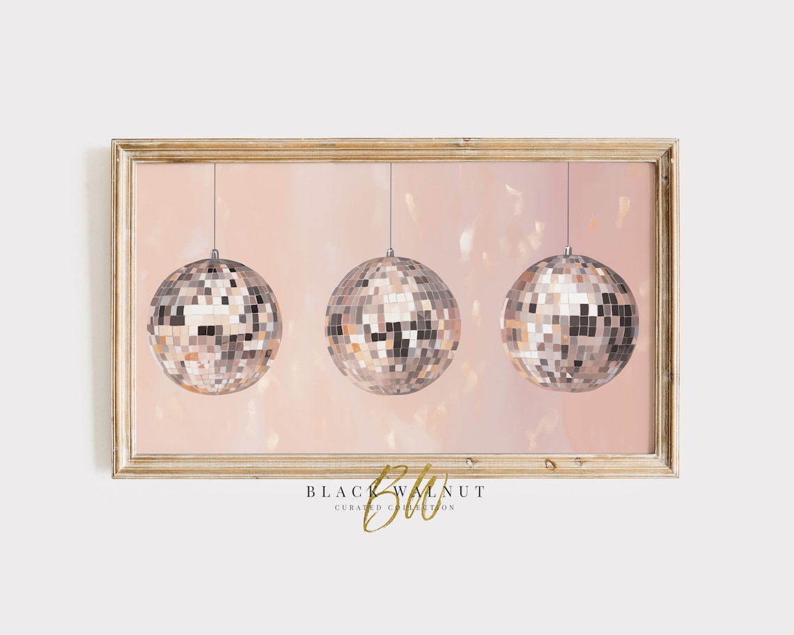 Disco Balls Party Art Print, New Year's Eve