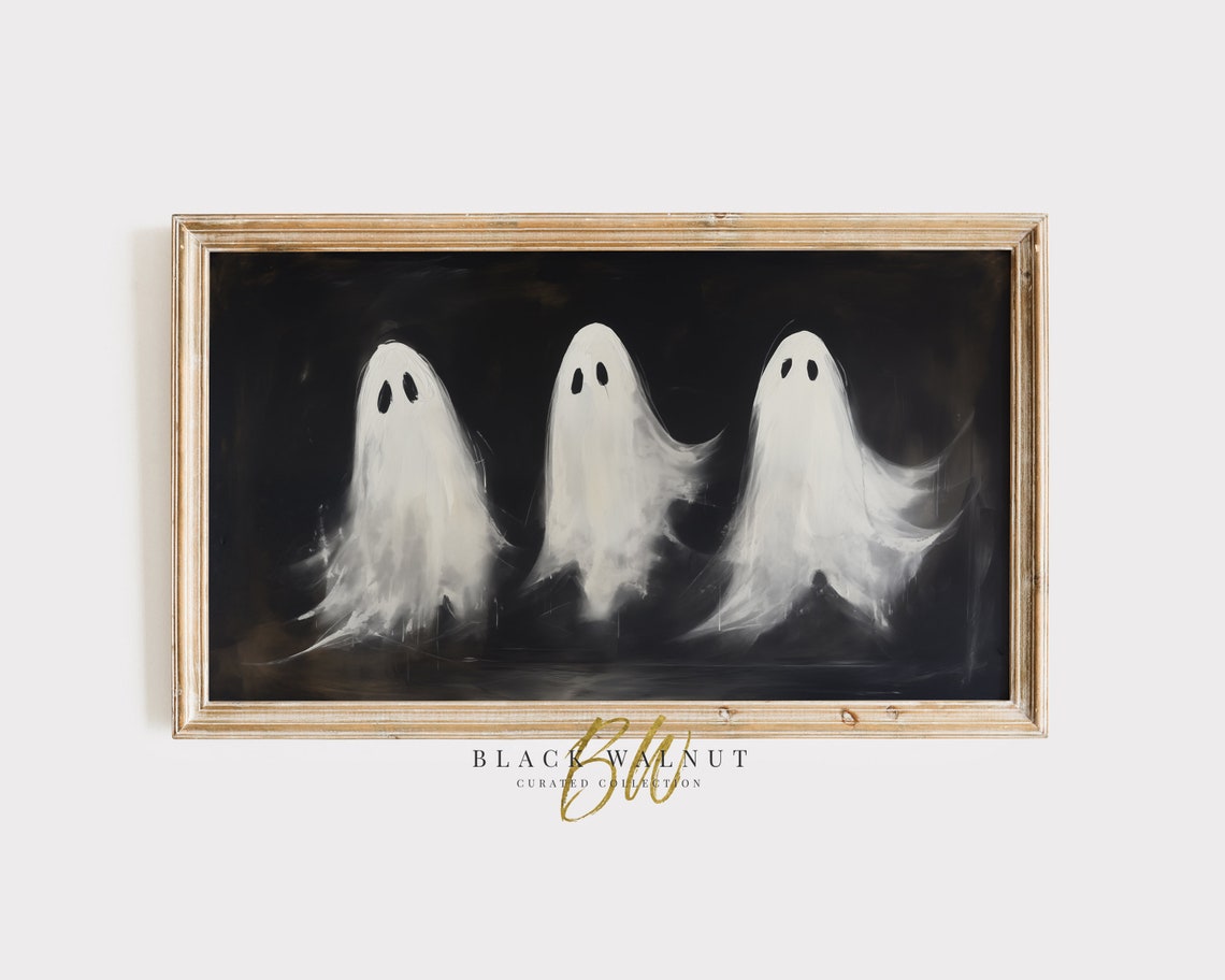 Frame Tv Art Cute Ghosts Halloween Painting Frame Tv Halloween Decor Tv Screensaver Instant