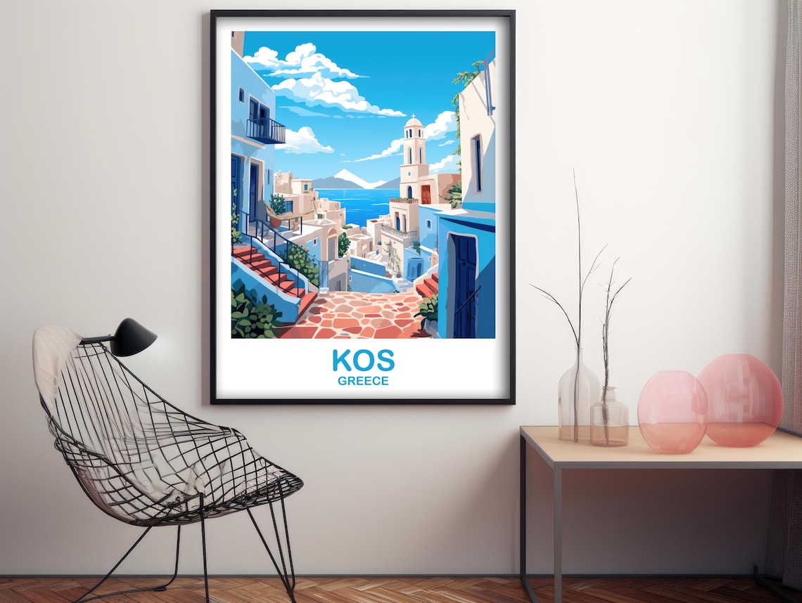 Kos Greece Travel Poster