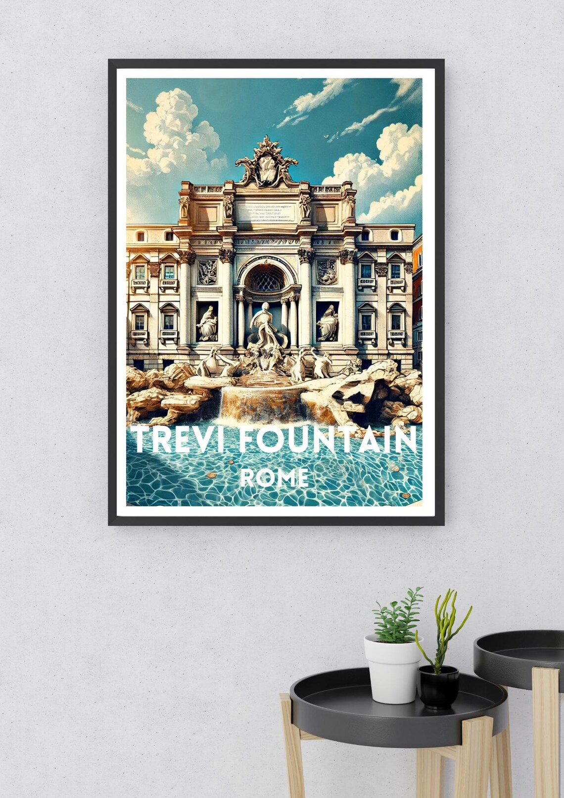 Rome Travel Print, Trevi Fountain Art Print - Image 2