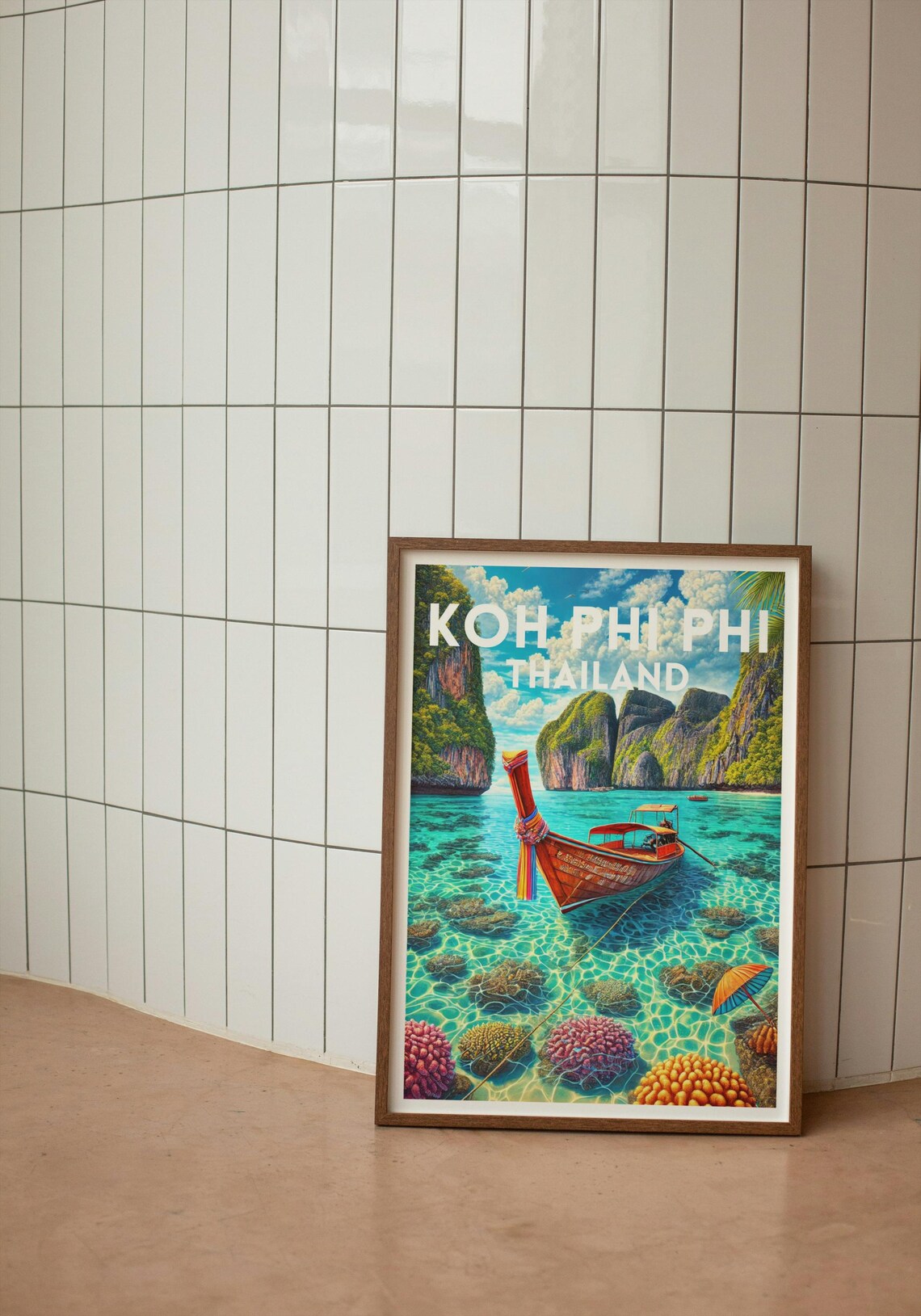 Koh Phi Phi Travel Poster, Thailand Travel Decor - Image 4