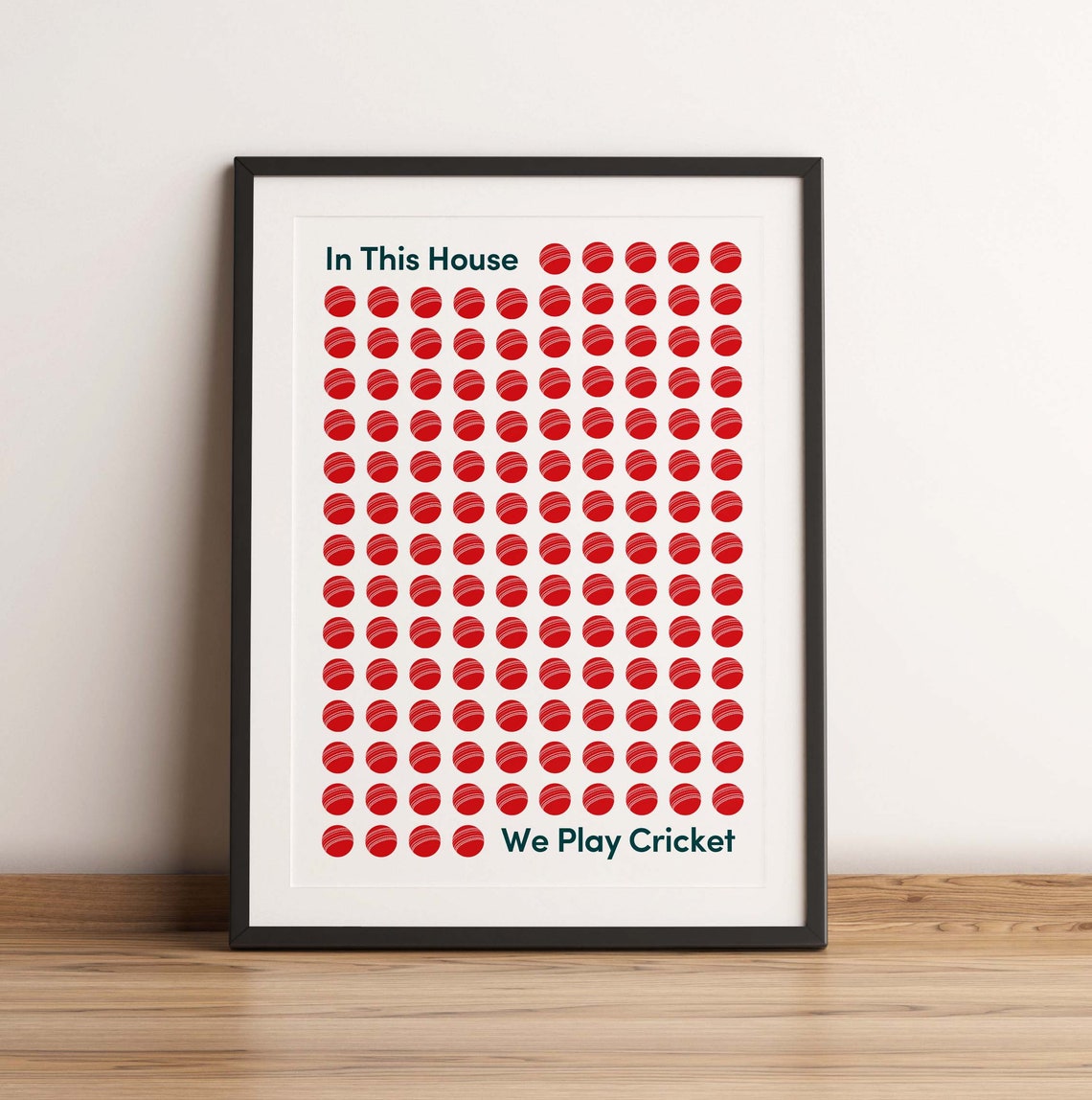 Cricket Print, Sports Wall Art Poster