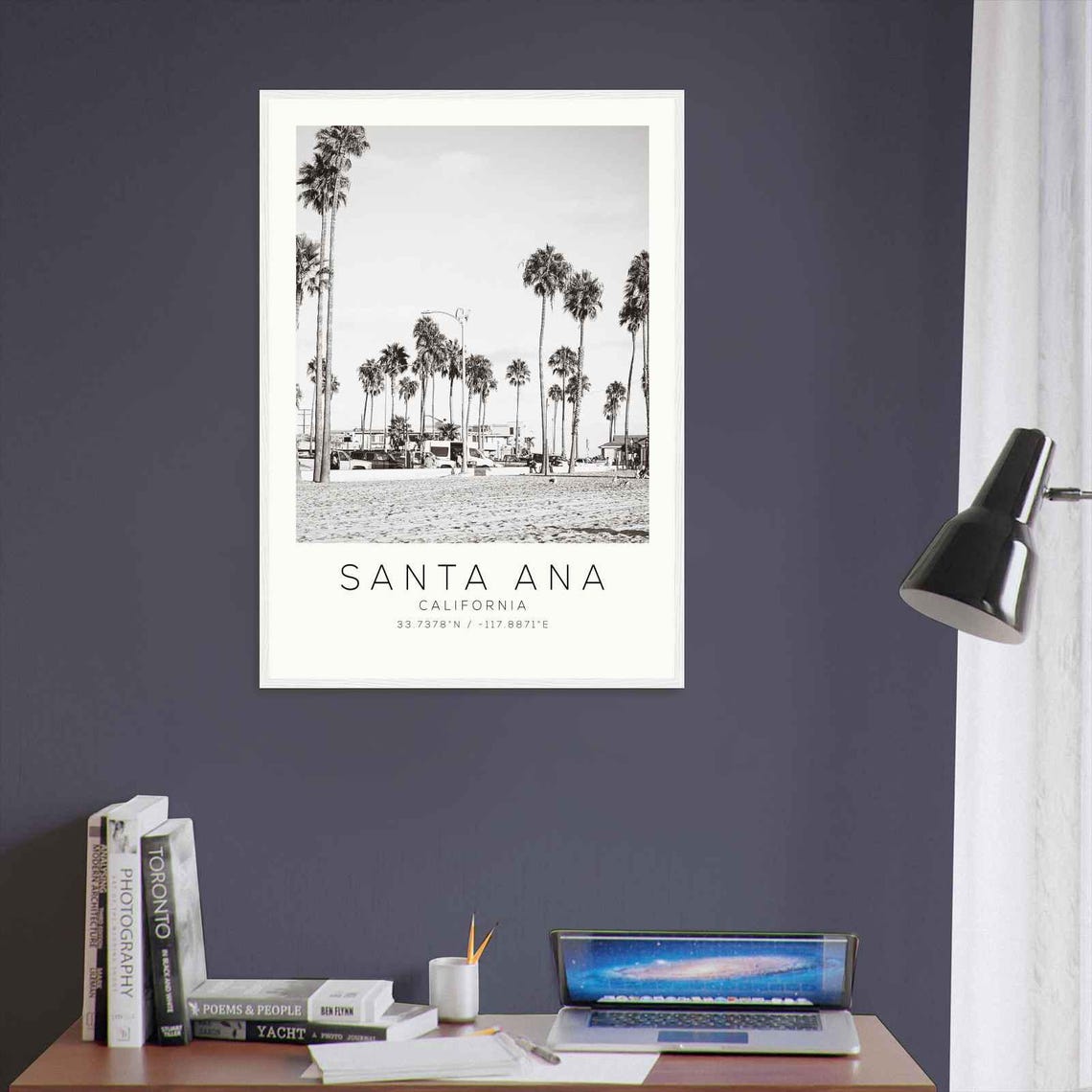 Santa Ana California Photo Travel Poster Santa Ana Travel Print Minimalist Travel Print Ds1 - Image 3