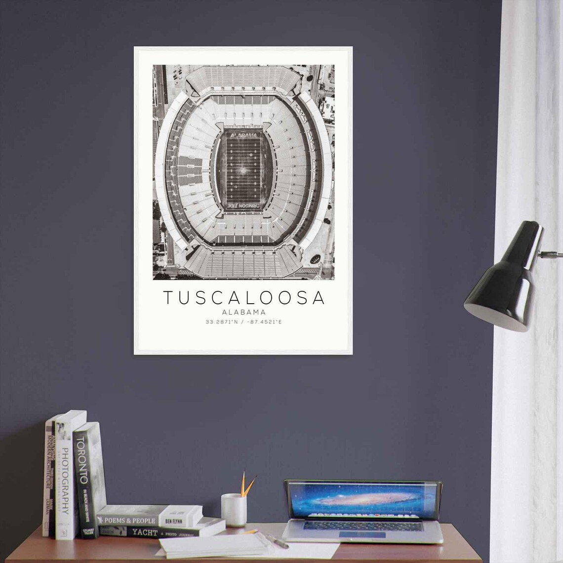 Tuscaloosa Alabama Minimalist Travel Poster - Image 3