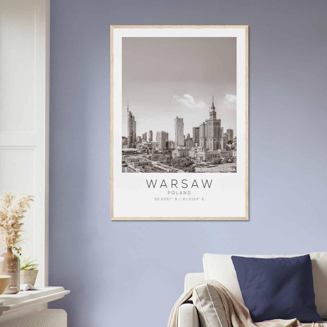 Warsaw Poland Travel Poster, Minimalist Travel Print - Image 2