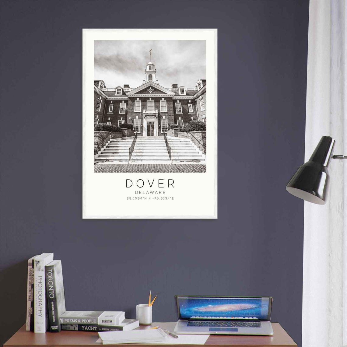 Dover Delaware Historic Brick Statehouse White Cupola Photo Poster - Image 3