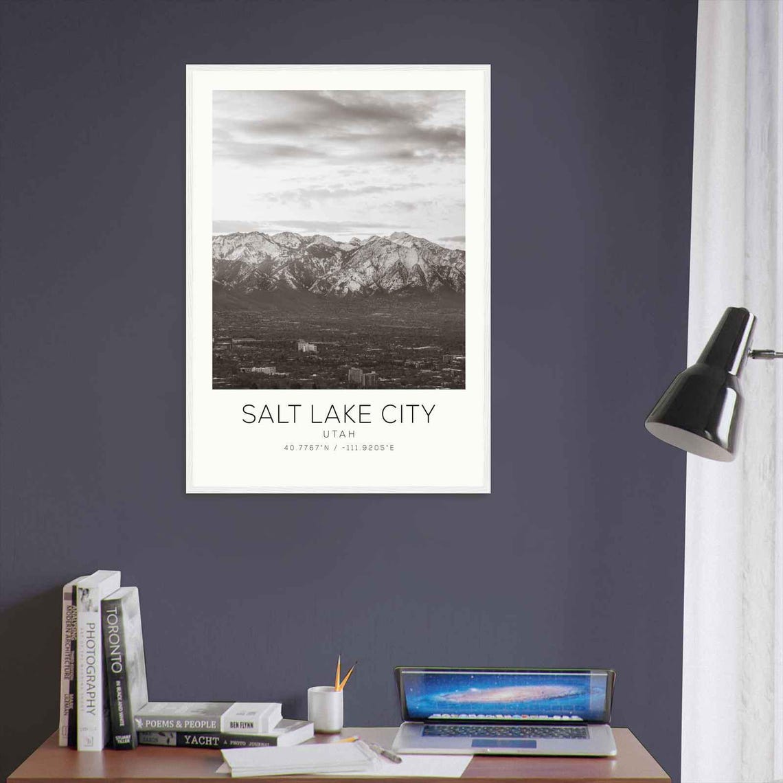 Salt Lake City Utah Photo Travel Poster Salt Lake City Travel Print Minimalist Travel Print Ds5 - Image 3