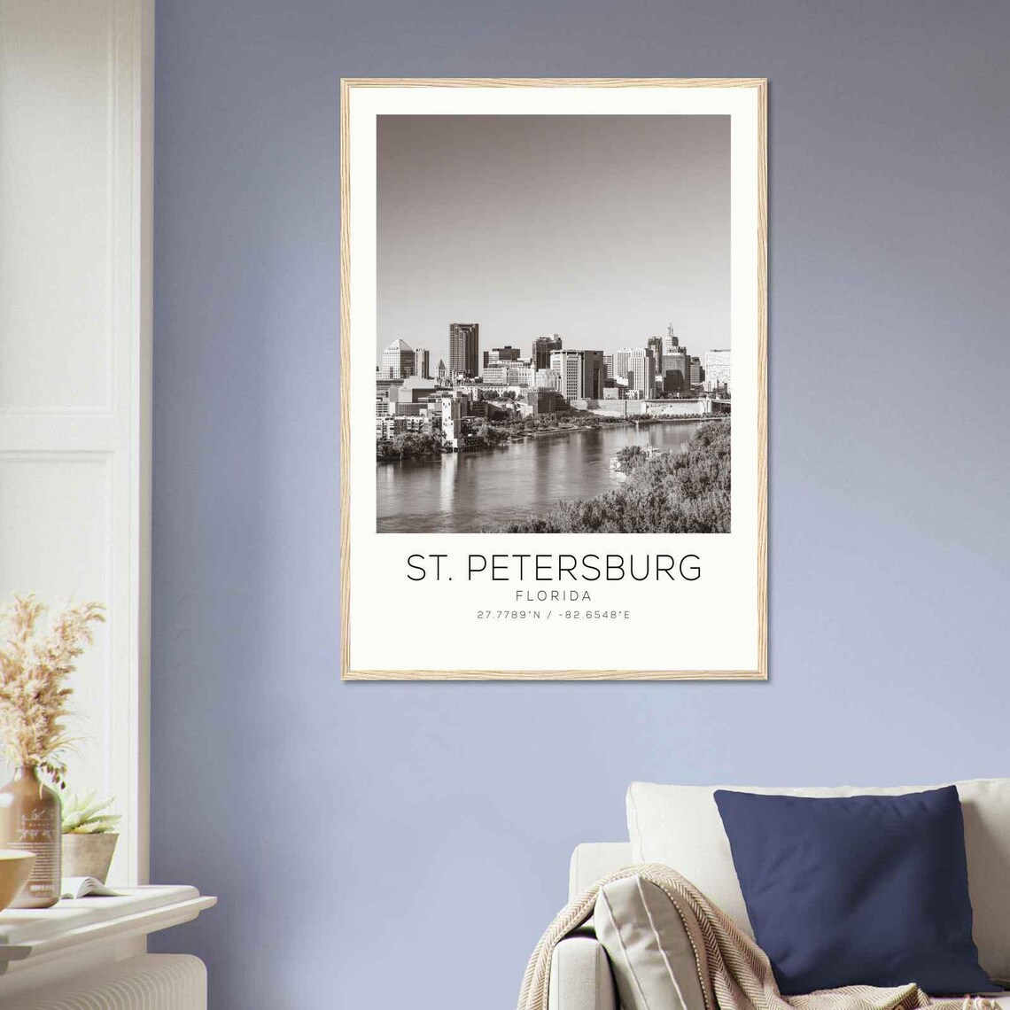 St. Petersburg Florida Bay Skyline Waterfront Photo Travel Poster - Image 2