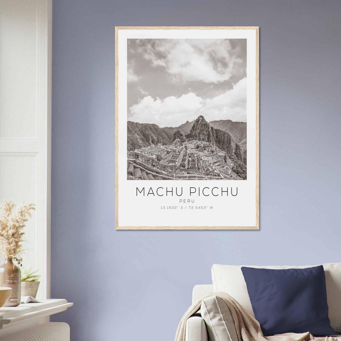 Machu Picchu Peru Travel Poster, Minimalist Photo Print - Image 2