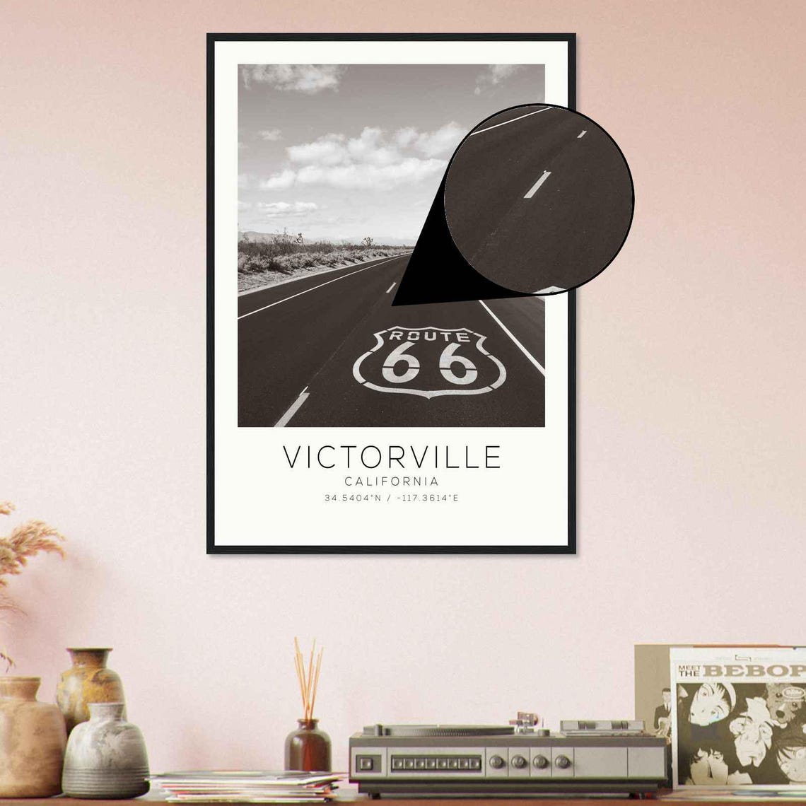 Victorville California Photo Travel Poster Victorville Travel Print Minimalist Travel Print Ds1 - Image 4