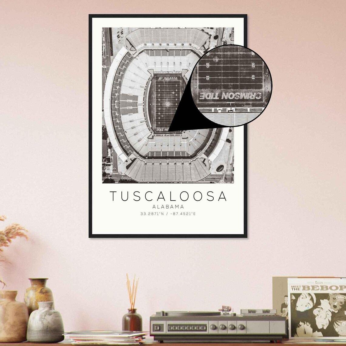 Tuscaloosa Alabama Minimalist Travel Poster - Image 4