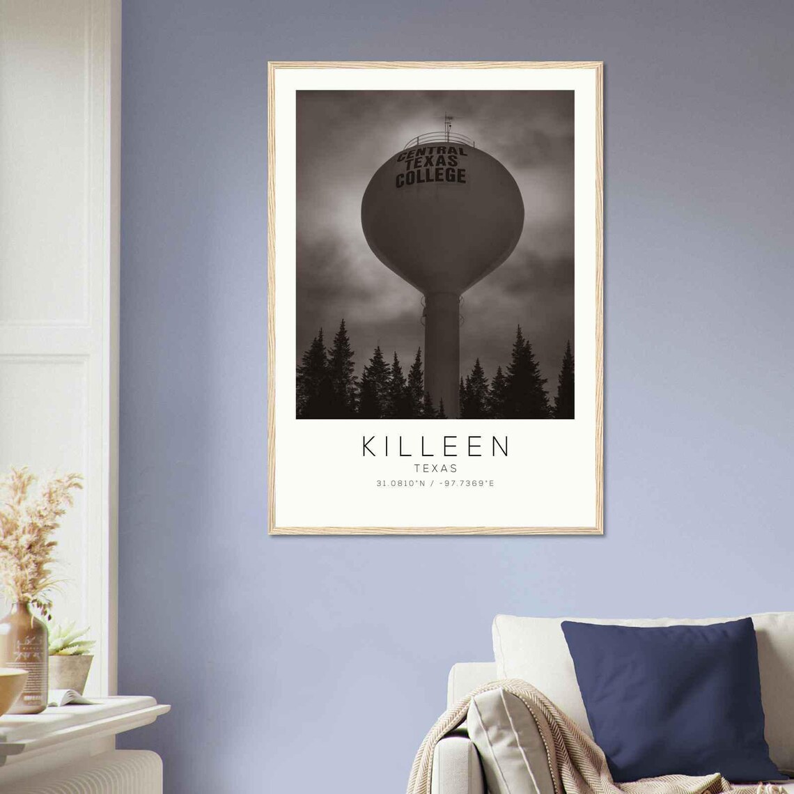 Killeen Texas Central Texas College Water Tower Photo Poster - Image 2
