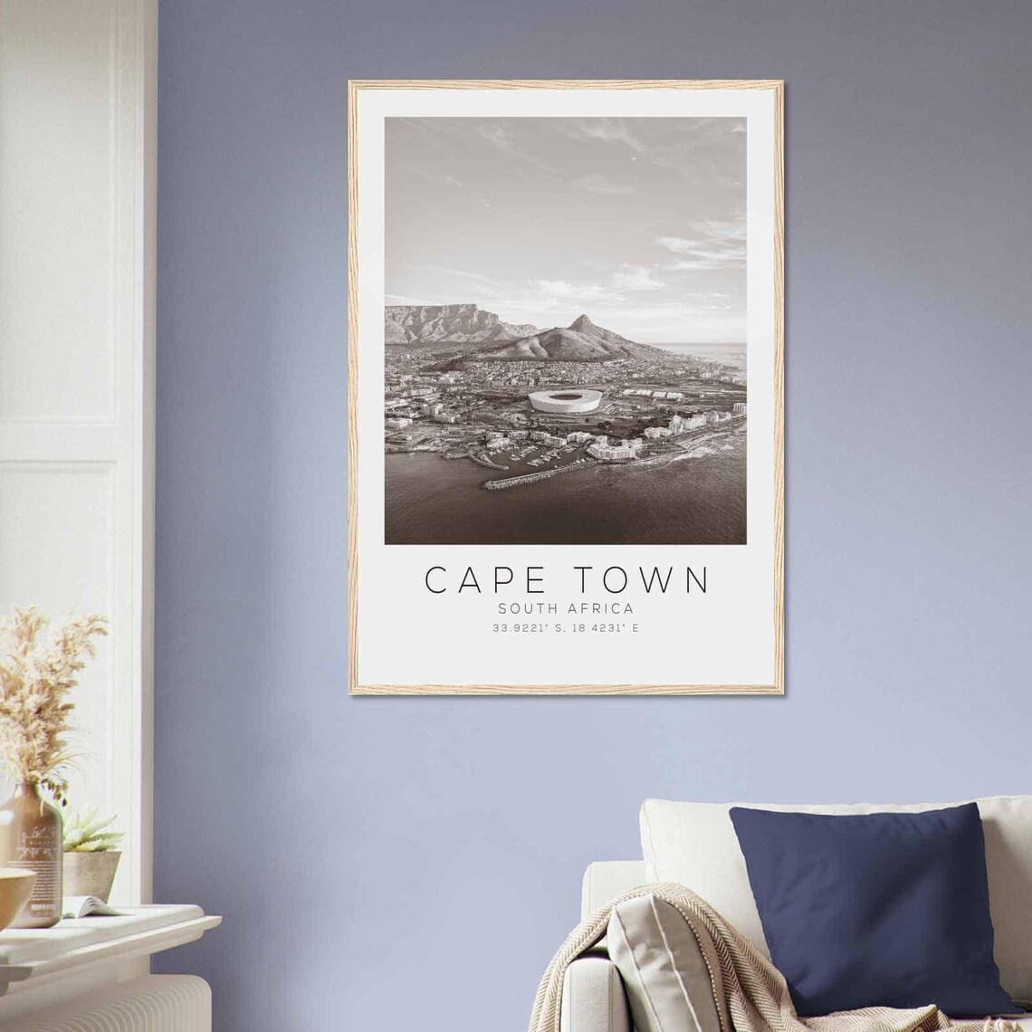 Cape Town South Africa Minimalist Travel Poster Print - Image 2