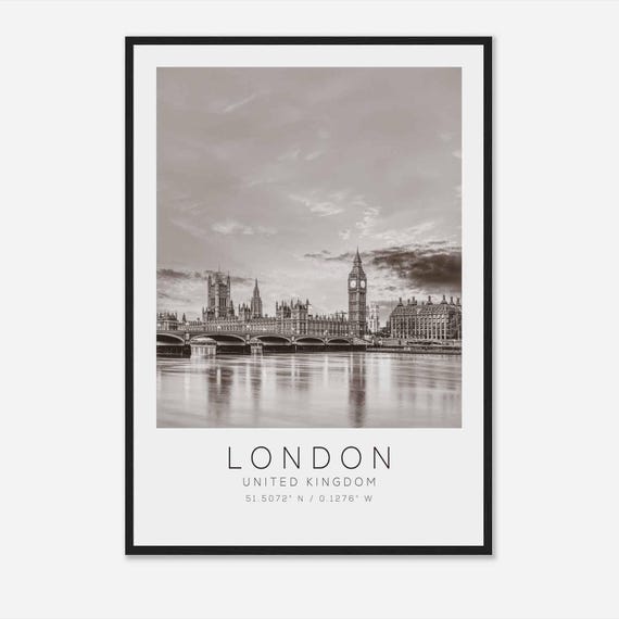 London United Kingdom Minimalist Travel Poster Print
