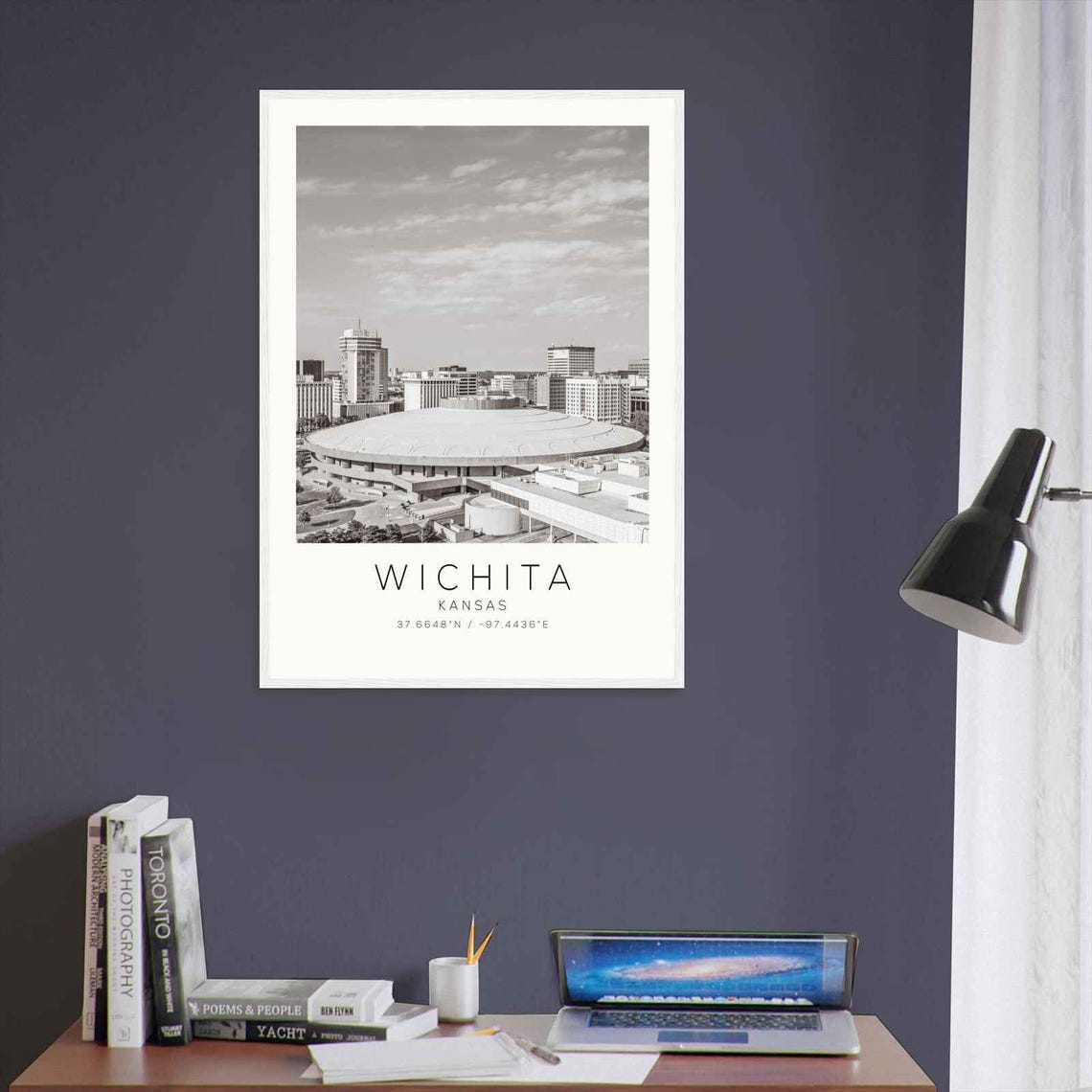 Wichita Kansas Photo Travel Poster Wichita Travel Print Minimalist Travel Print Ds1 - Image 3