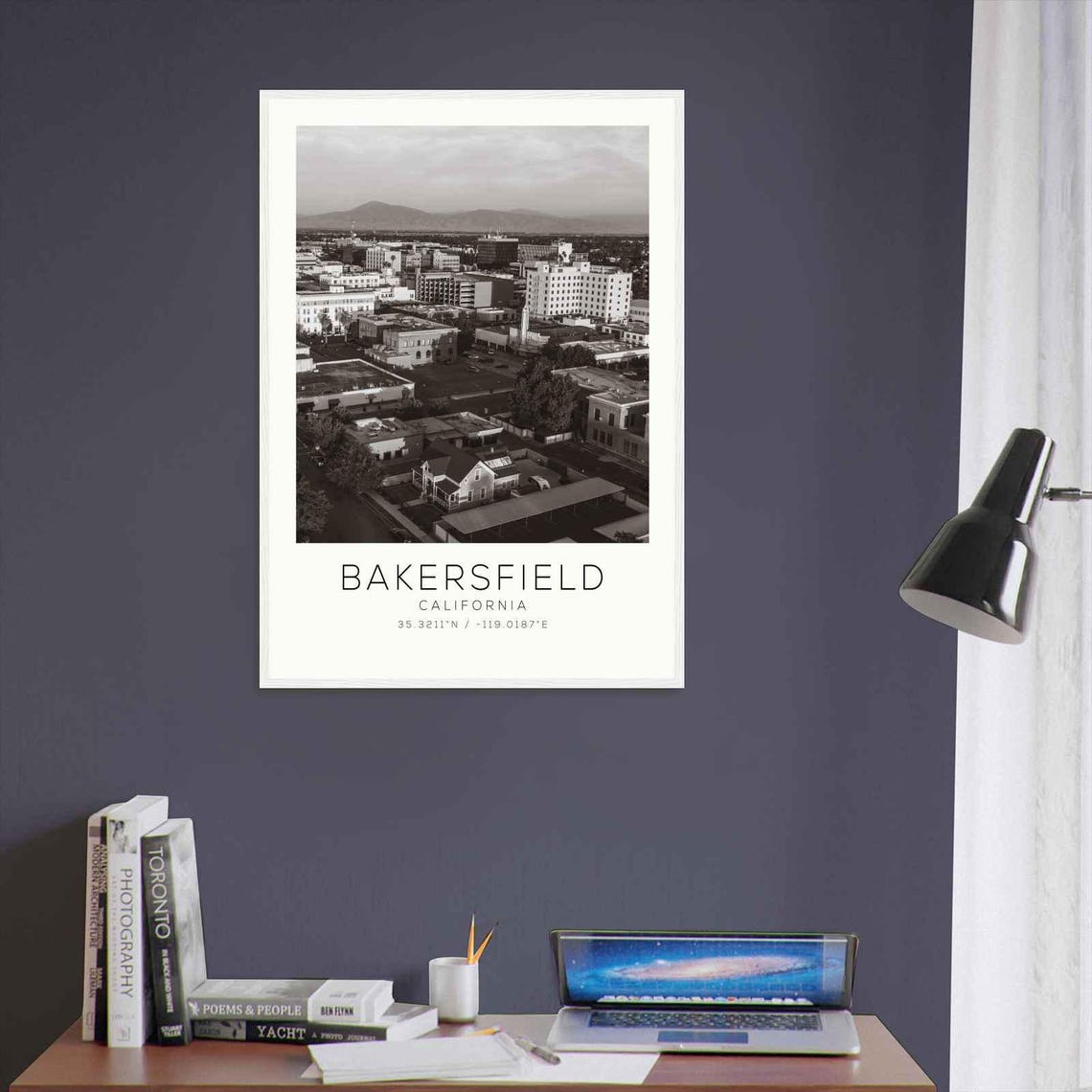 Bakersfield California Photo Travel Poster Bakersfield California Travel Print Minimalist Travel Print Ds2 - Image 3