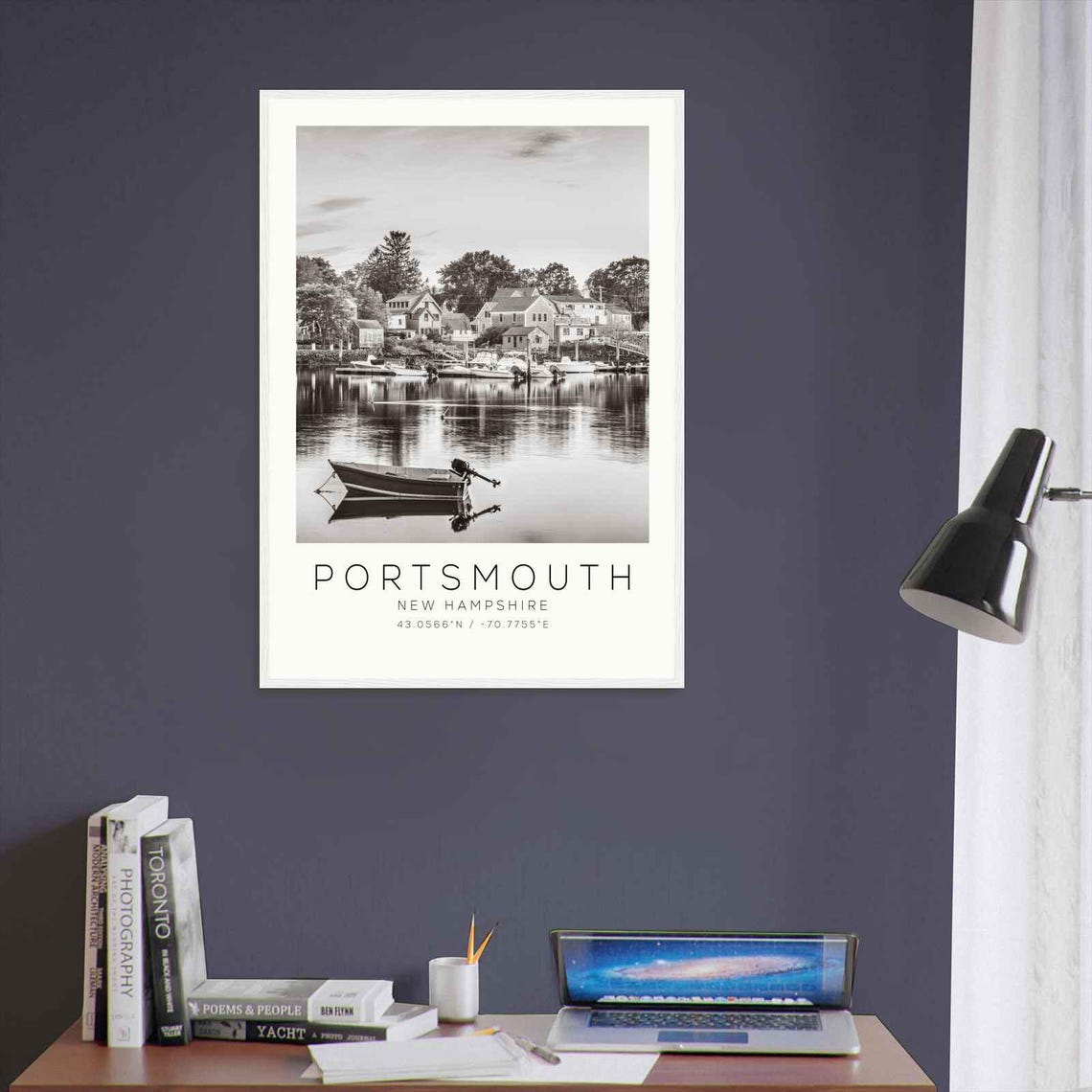 Portsmouth New Hampshire Photo Travel Poster Portsmouth Travel Print Minimalist Travel Print Ds2 - Image 3