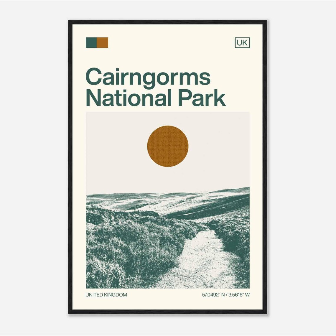 Cairngorms National Park United Kingdom Highland View Poster