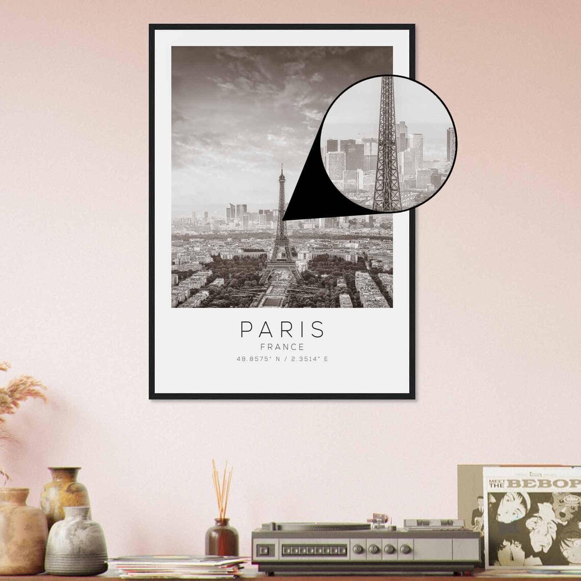 Paris France Minimalist Travel Poster Print - Image 4
