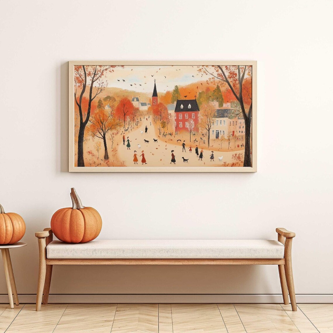 Cozy Autumn Landscape Art, Cottagecore Wall Art - Image 4