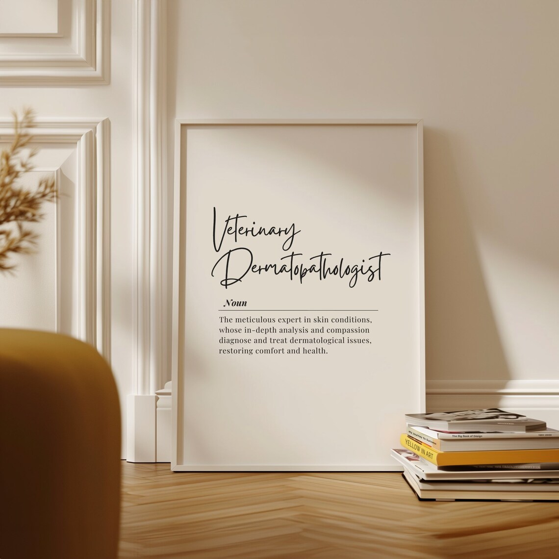 Veterinary Dermatopathologist Noun Definition Career Gift Poster