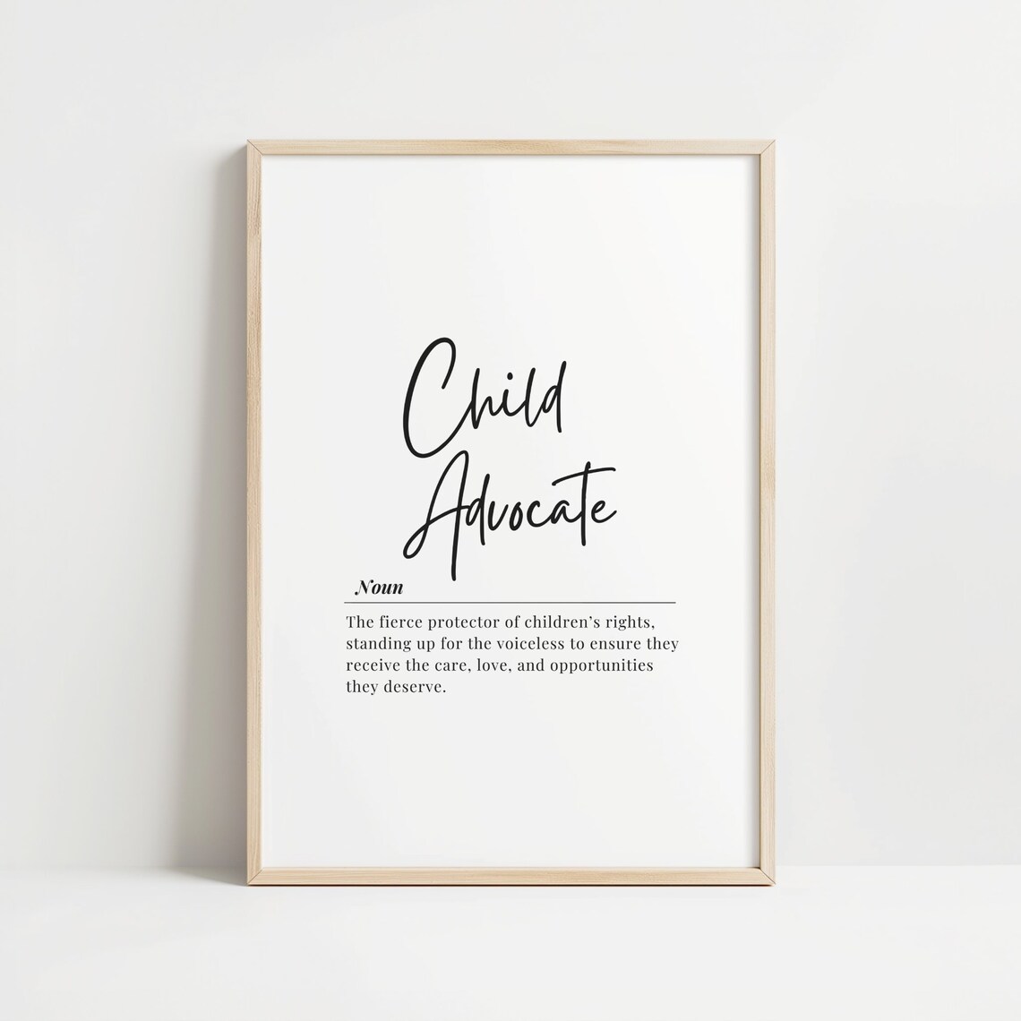 Child Advocate Inspirational Art Print Protection Poster Awareness Artwork Instant