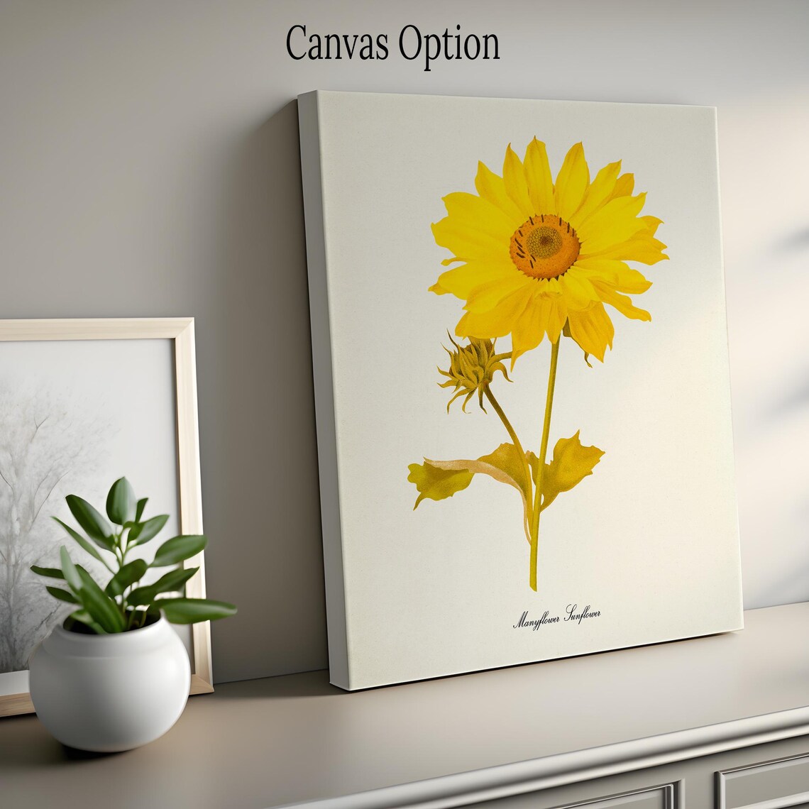 Manyflower Sunflower Botanical Wall Art Print - Image 2