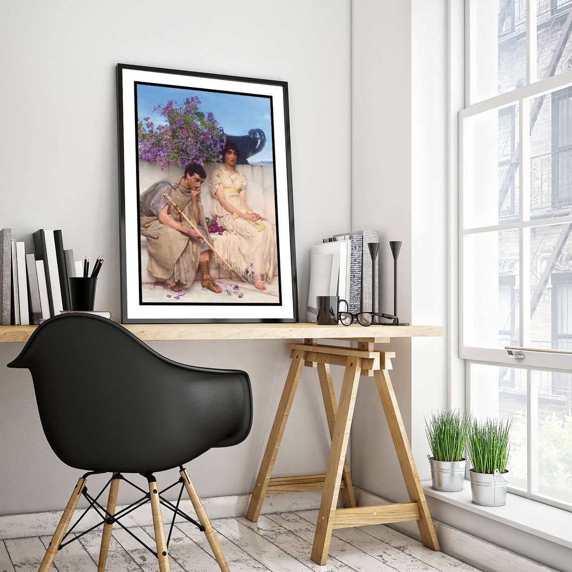 Alma Tadema An Eloquent Silence 1890 Roman Scene Classic Art Poster - Image 3