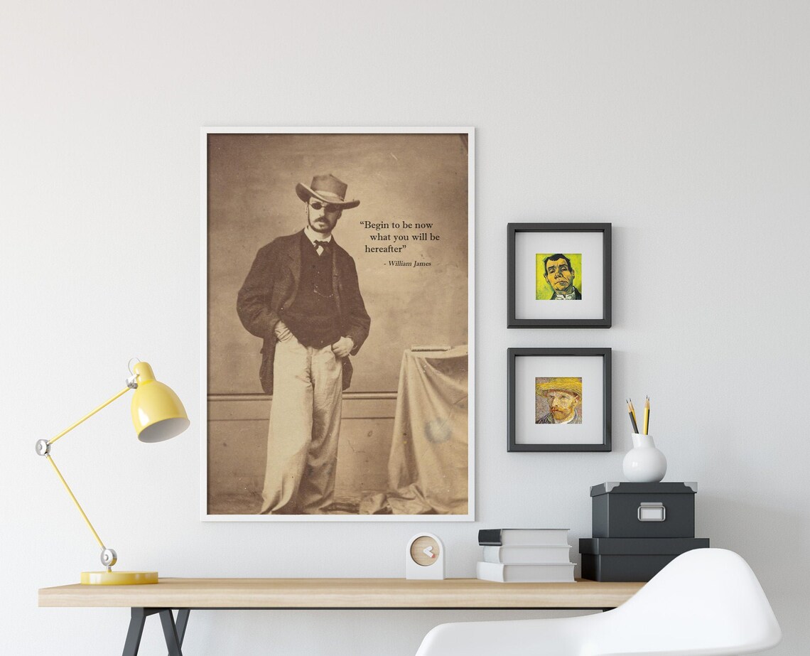 William James Quote Art Print, Typography Poster - Image 3