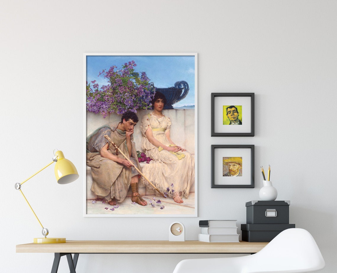 Alma Tadema An Eloquent Silence 1890 Roman Scene Classic Art Poster - Image 4