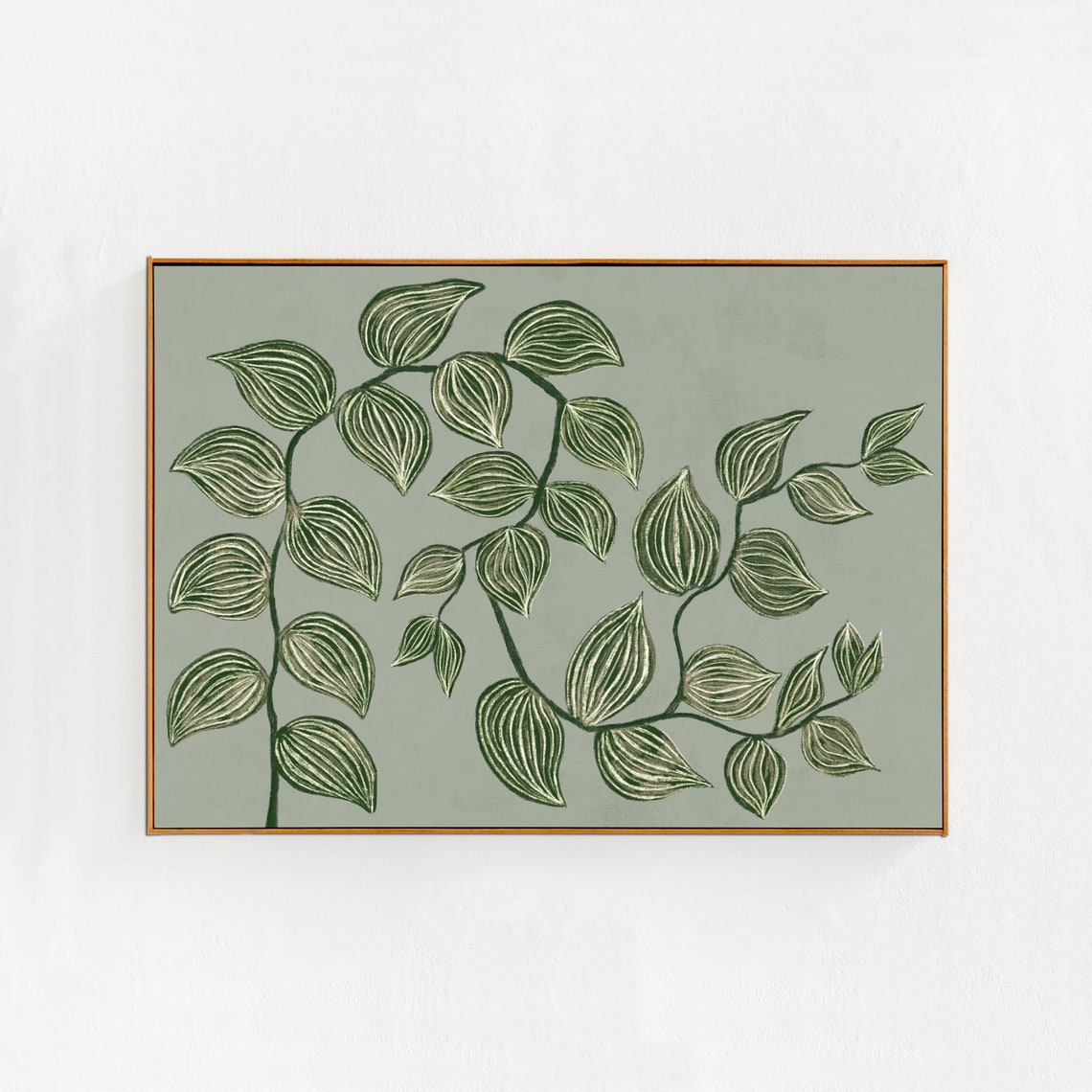 Vine Plant Painting, Cottagecore Art Print