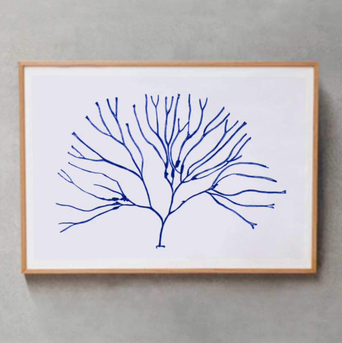 Nautical Art Print, Blue Coastal Decor - Image 2