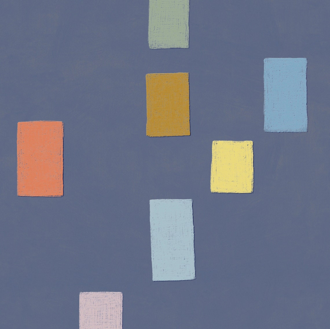 Abstract Rectangles, Muted Colors Wall Art Print - Image 2