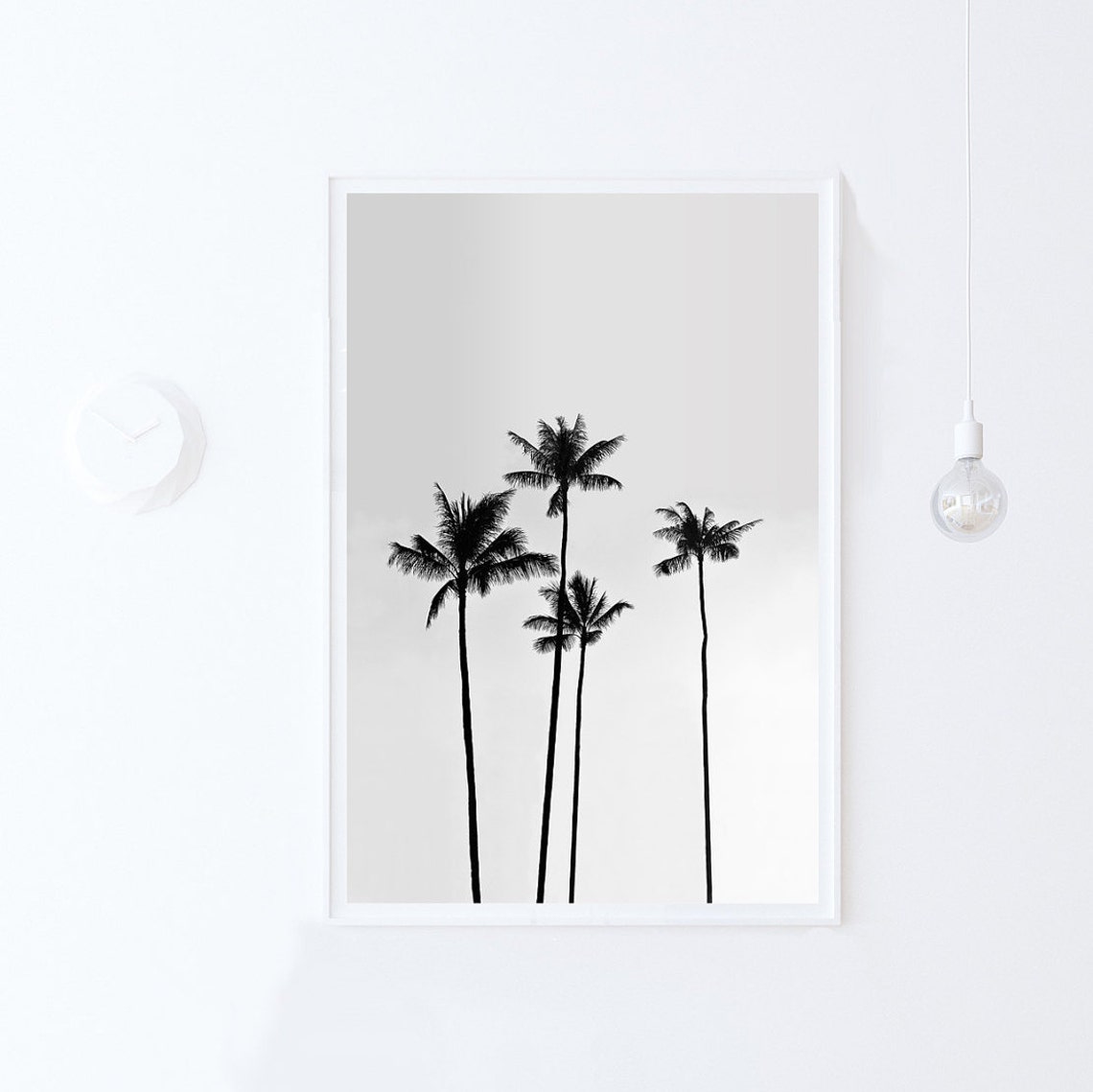 Palm Tree - Black And White Tropical - Image 2