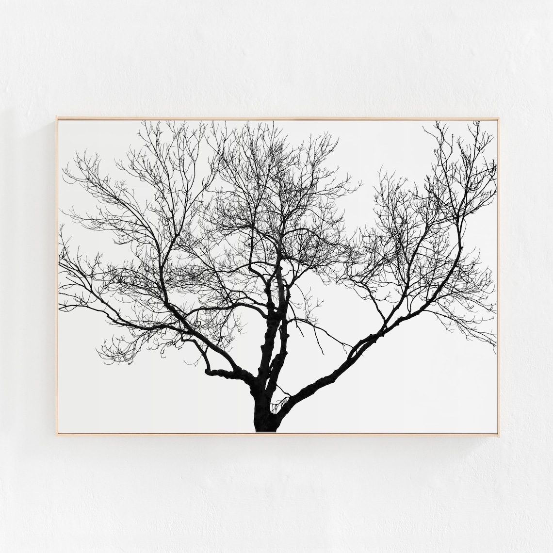 Minimalist Tree Art Print, Nature Landscape
