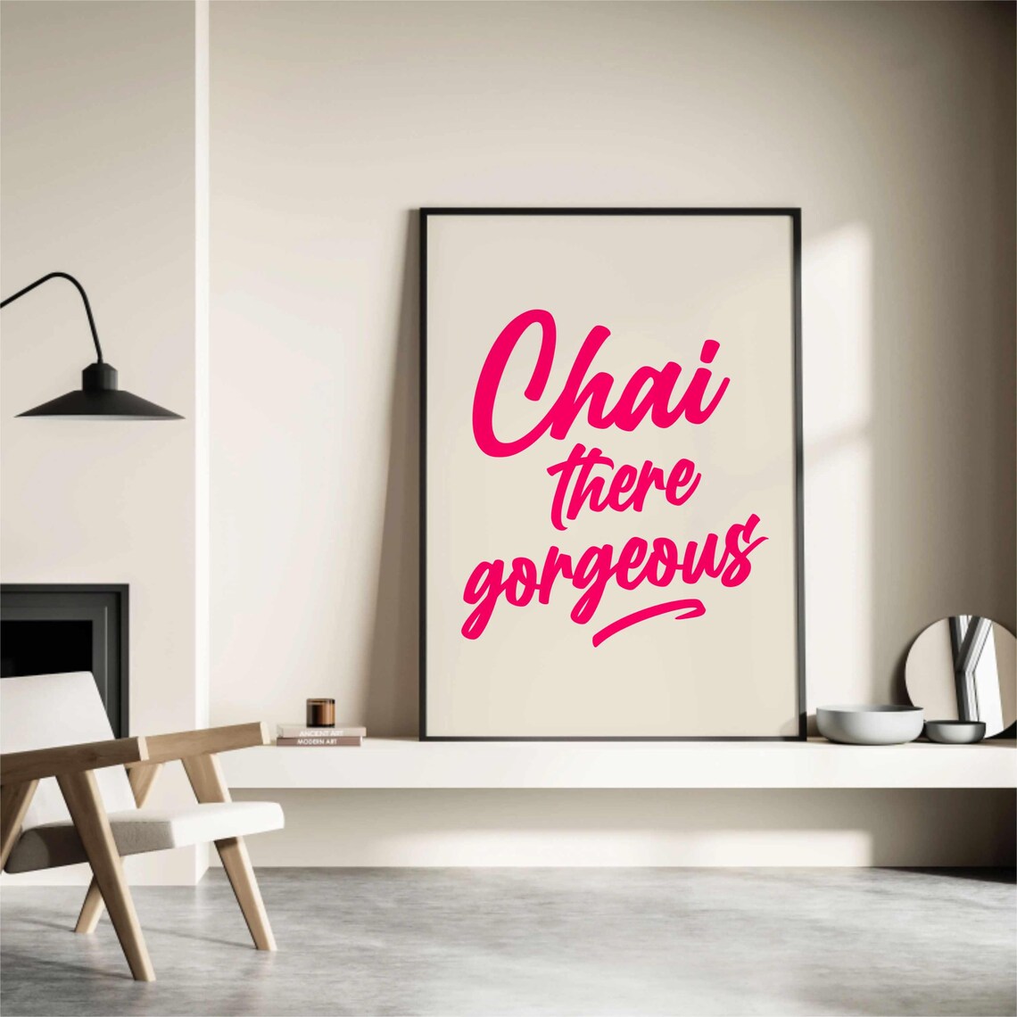 Chai Tea Feminist Woman Poster Print