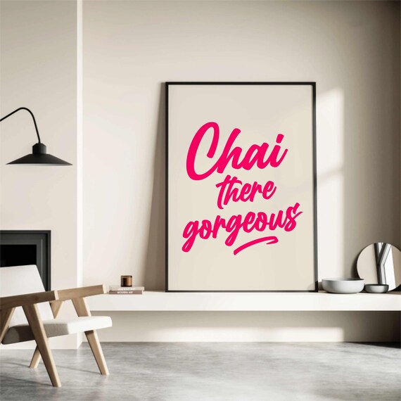 Chai Tea Feminist Woman Poster Print