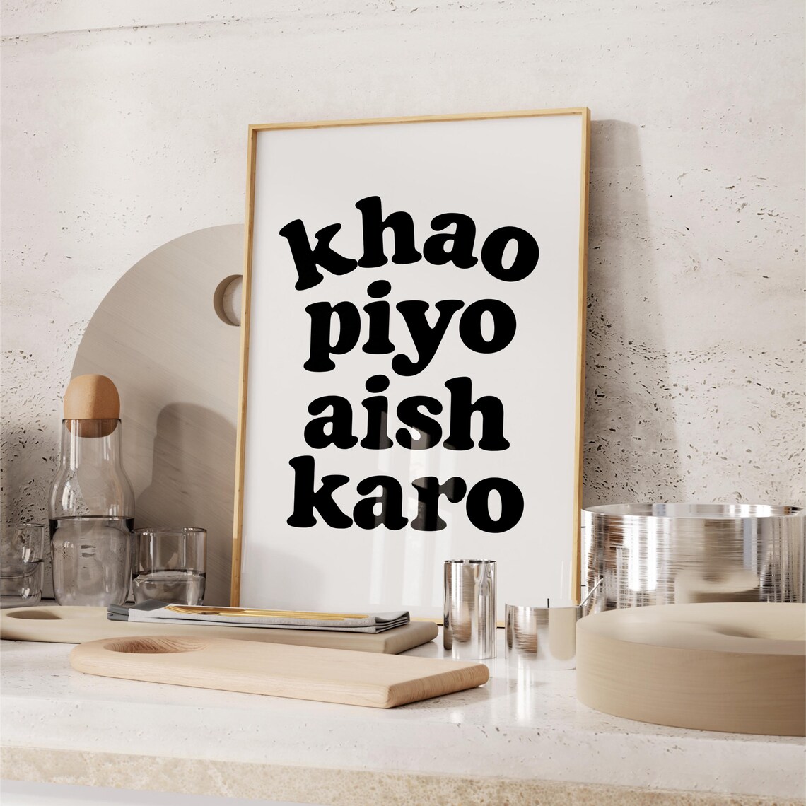 Khao Piyo Aish Karo, Funny Desi Art Print