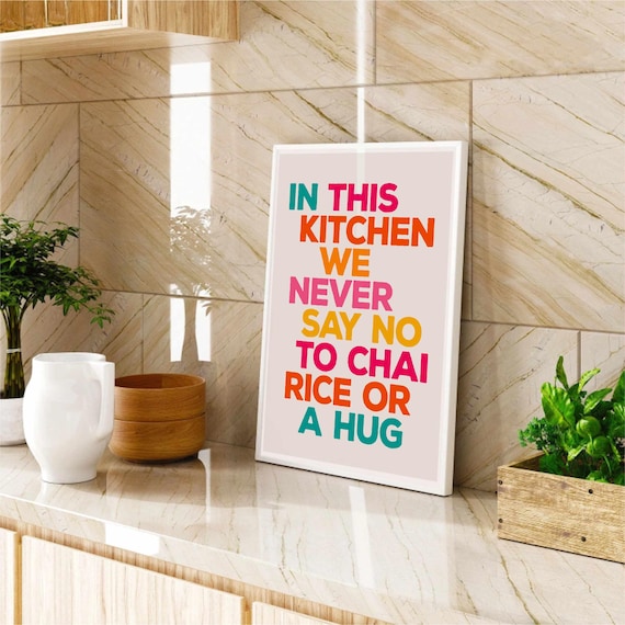 Funny Desi Kitchen Chai Rice Art Print